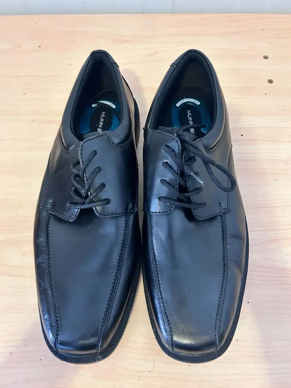 Nunn Bush Mens 84221-001 Comfort Gel Bicycle Toe Lace-Up Oxford Shoes